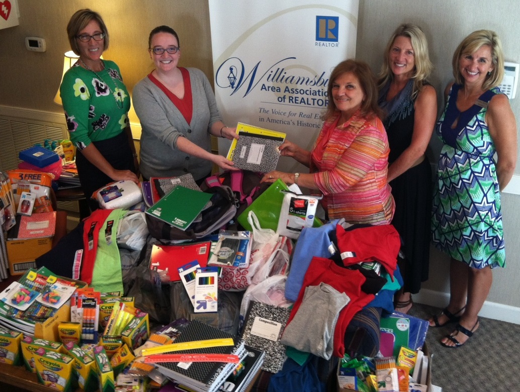 Williamsburg REALTORS donate school supplies
