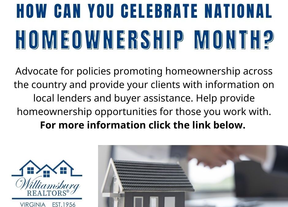June is homeownership month
