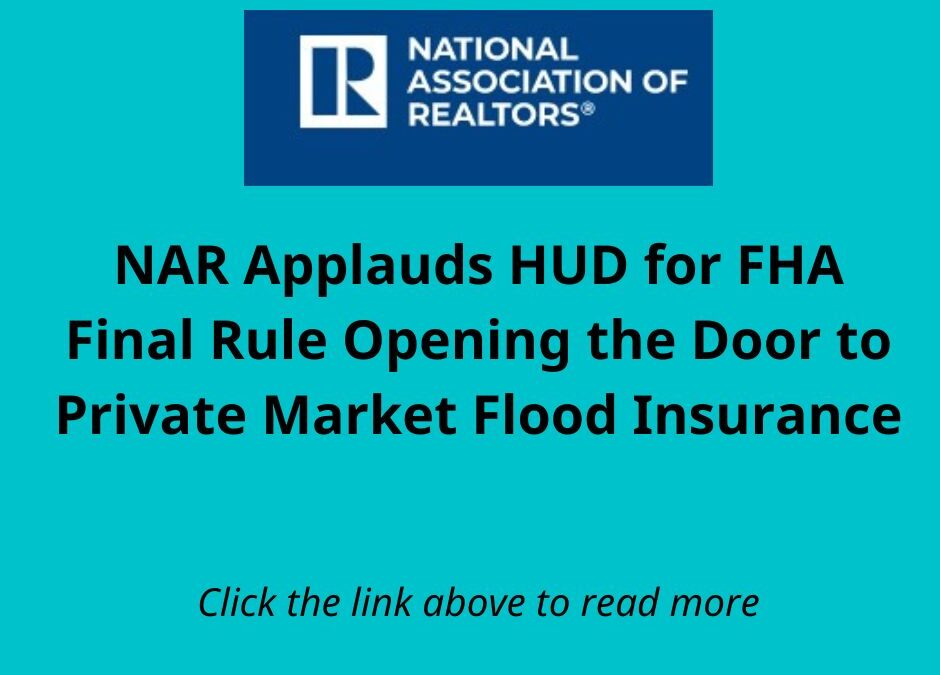 FHA issue private flood insurance rule