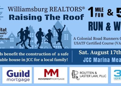 Williamsburg REALTORS® Raising The Roof 5K