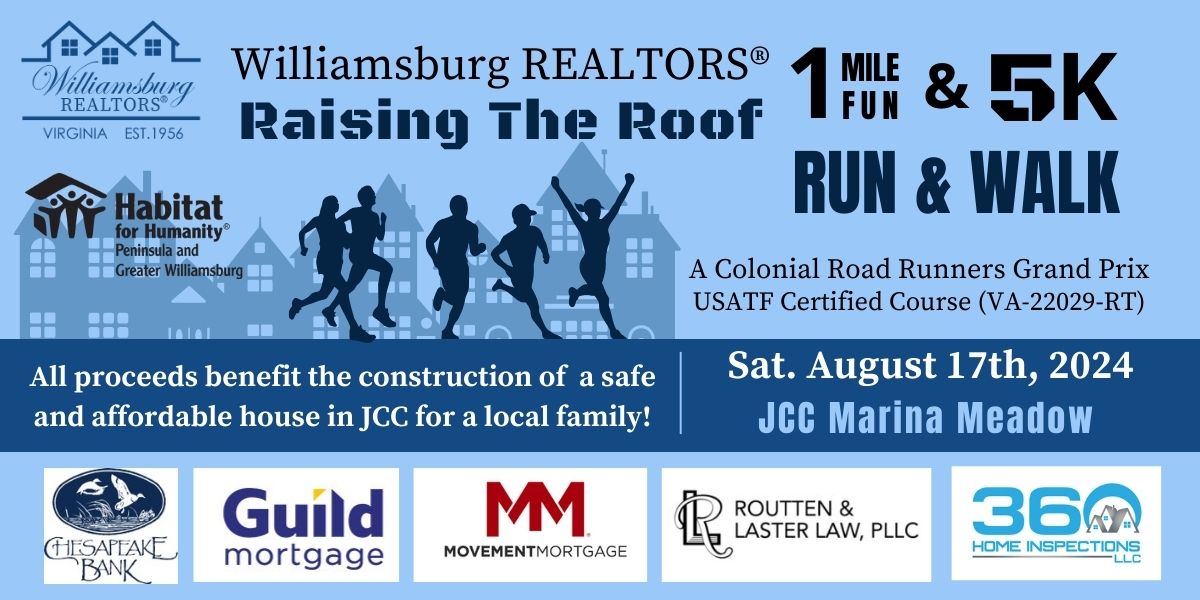 Williamsburg REALTORS Raising The Roof 5K