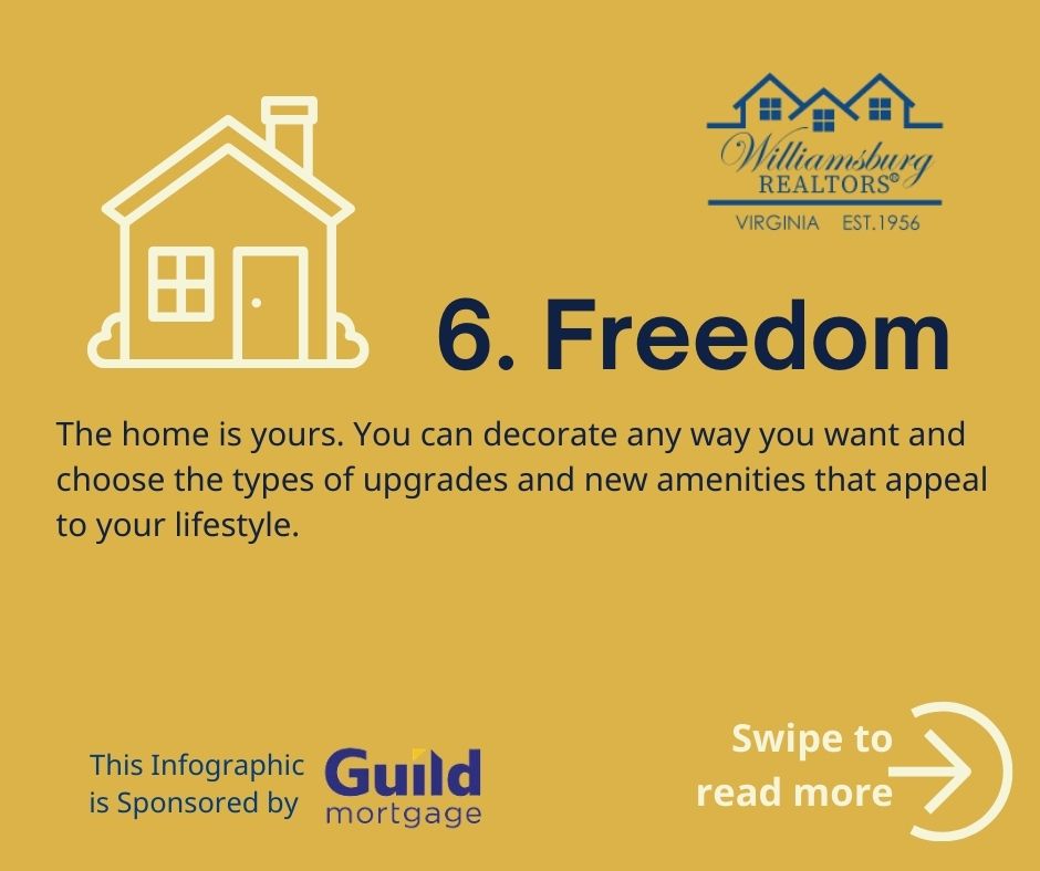 7 Great Reasons to Own A Home. Reason #6