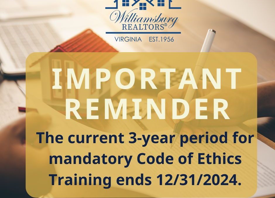 Triannual Code of Ethics Training