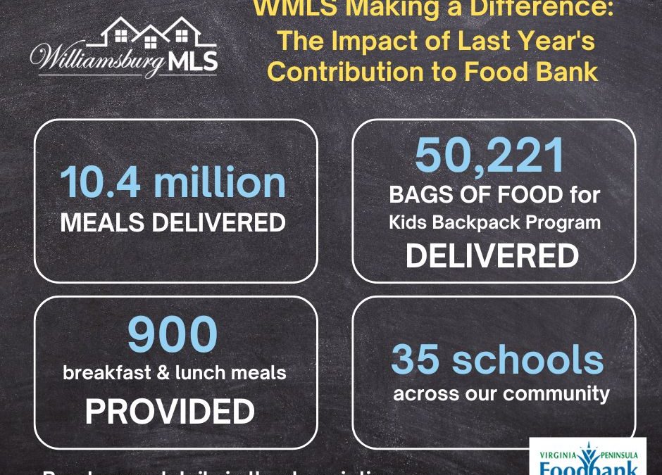 The Impact of Last Year's Contribution to Food Bank