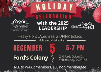 Holiday Celebration and 2025 Leadership Installation