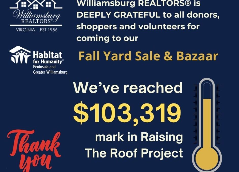 Williamsburg REALTORS® Raising The Roof