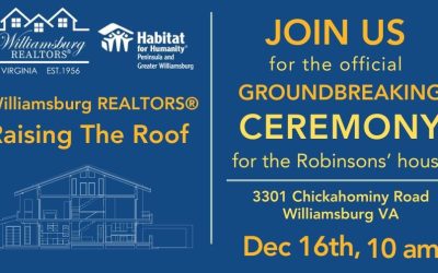 Groundbreking Ceremony for the Robinsons’ House