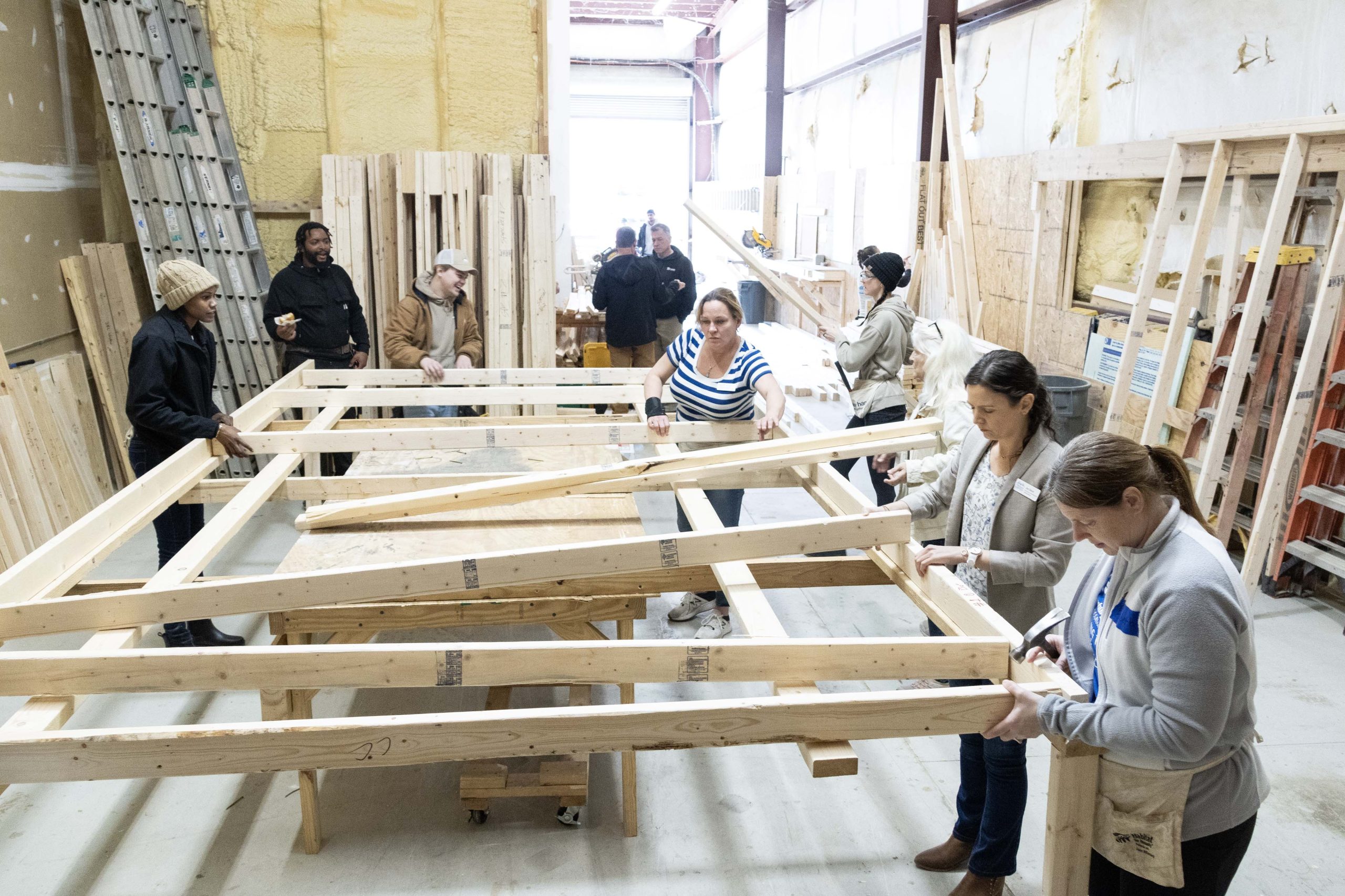 Williamsburg REALTORS® Joins Habitat for Humanity’s Build Day to Construct Home for Robinson Family